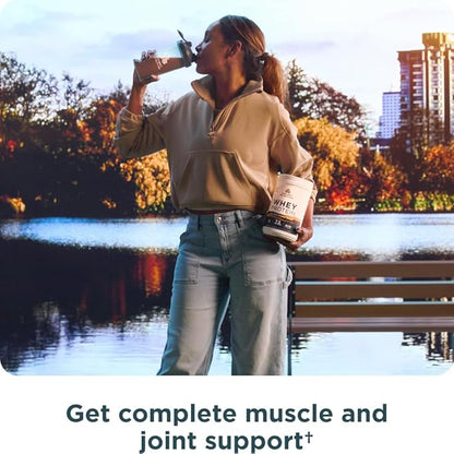 Ancient Nutrition Grass Fed Whey Protein, Chocolate Peanut Butter, 23g Protein, 18 Servings, Hydrolyzed Collagen Peptides, Organic Regenerative A2/A2 Milk Protein