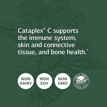 Standard Process Cataplex C - Immune Support, Adrenal Support, and Skin and Bone Health Supplement with Vitamin C, Magnesium Citrate, Calcium, Sunflower Lecithin, and More - 90 Tablets