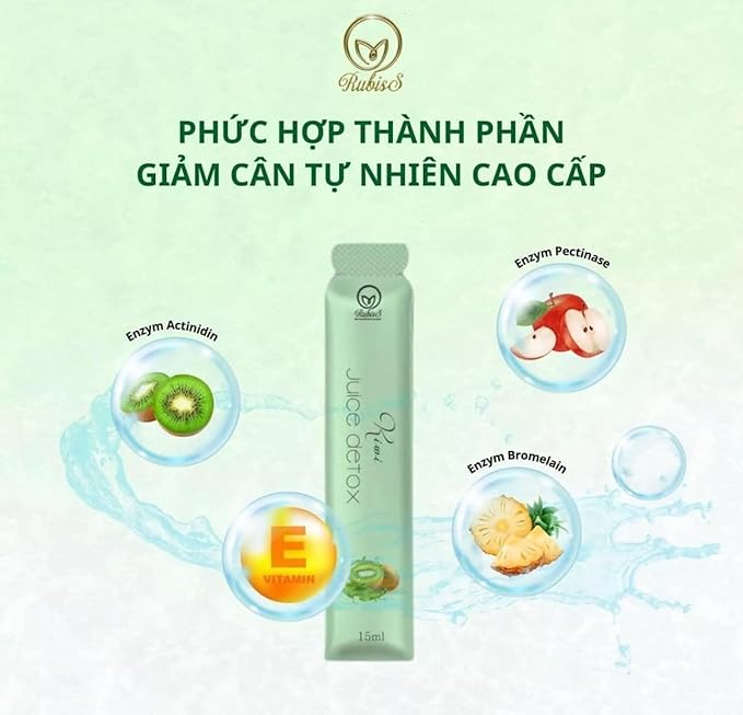 Generic Combo RubisS Detox - Kiwi Flavor (12 packs plus 1 box of Cereals Cookies), medium, green