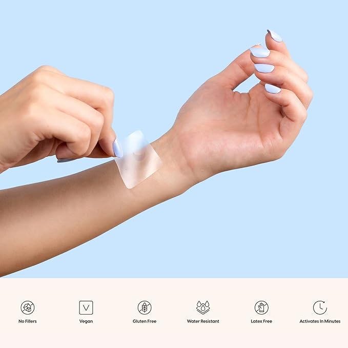 The Patch Brand Sleep Patches | Support Restful Sleep with Melatonin, Valerian Root & B6 | All Natural Vitamins & Mineral Patch Plant Based and Cruelty Free Water Resistant Patches That Last All Night