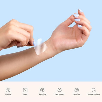 The Patch Brand Sleep Patches | Support Restful Sleep with Melatonin, Valerian Root & B6 | All Natural Vitamins & Mineral Patch Plant Based and Cruelty Free Water Resistant Patches That Last All Night