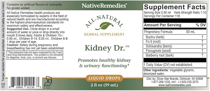 Native Remedies Kidney Dr. 2 Pack