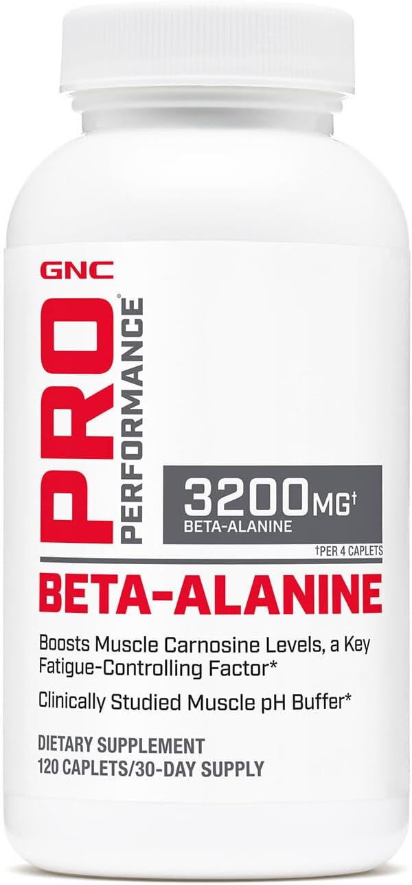 GNC Pro Performance Beta-Alanine, 120 Tablets, Supports Muscle Function