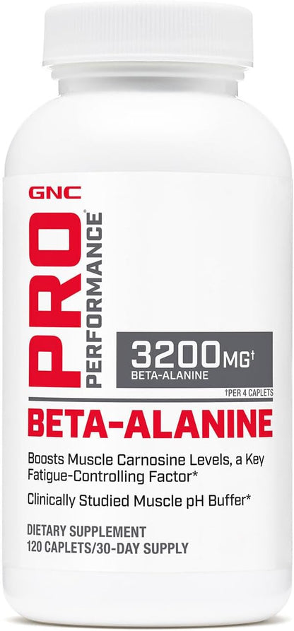 GNC Pro Performance Beta-Alanine, 120 Tablets, Supports Muscle Function