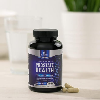 Prostate Men Supplement - Support Complex Formula with Saw Palmetto, Beta Sitosterol, Stinging Nettle, Pygeum, Pumpkin Seed, Zinc, Vitamin B6 E - Supports Prostate & Urinary Health - 120 Capsules