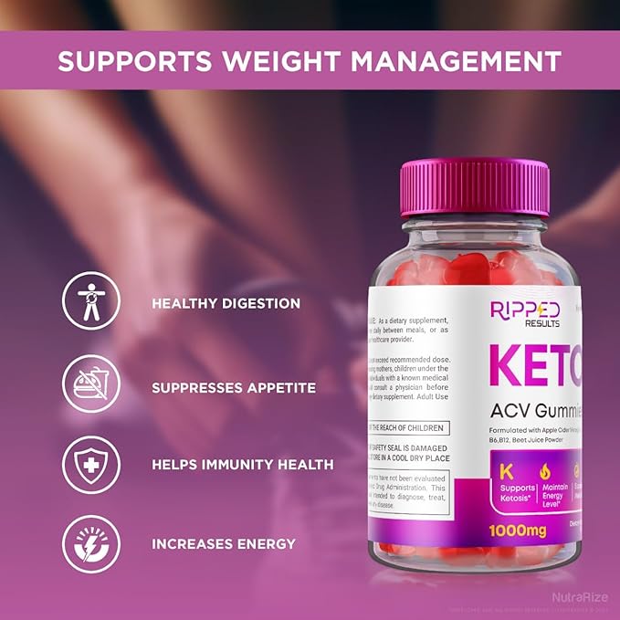 (3 Pack) Ripped Results Keto ACV Gummies Advanced Weight Loss, Ripped Results Keto, Ripped Keto Plus ACV Gummies, Ripped Results Keto + ACV, RippedResults Reviews (180 Gummies)