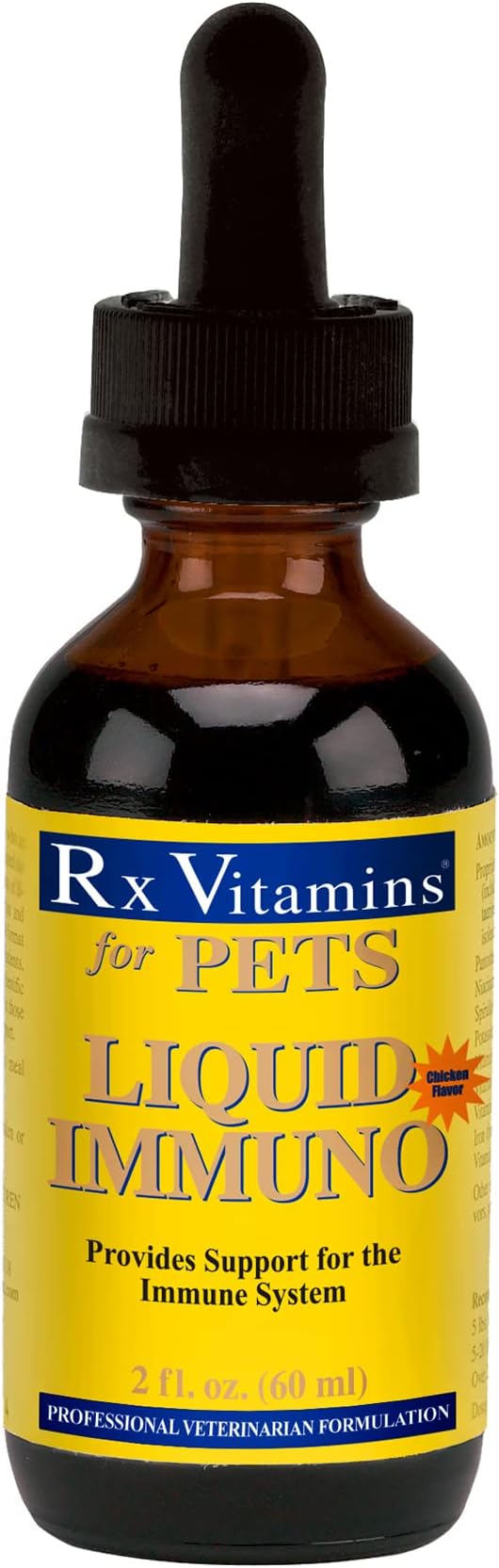 Rx Vitamins Liquid Immuno Chicken Flavor Dog & Cat Supplement - 2 oz