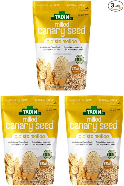 Ground Canary Seed 100% Natural Dietary Supplement for Human Consumption (3 P...