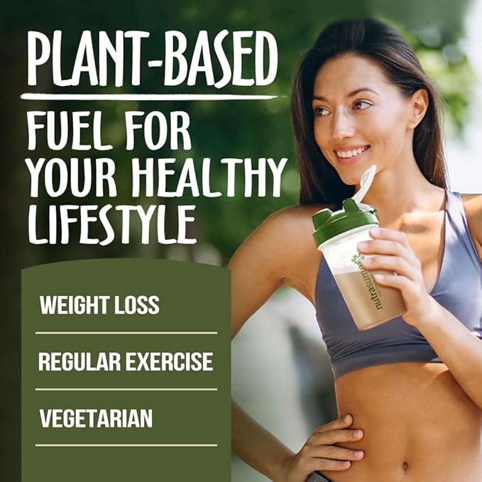 Pea Protein Powder, Chocolate Vegan Protein Powder, 100% Plant Based Protein Powder, No Artificial Sweeteners, Non GMO, Gluten Free & Soy Free, 2.11 LB Protein Powder