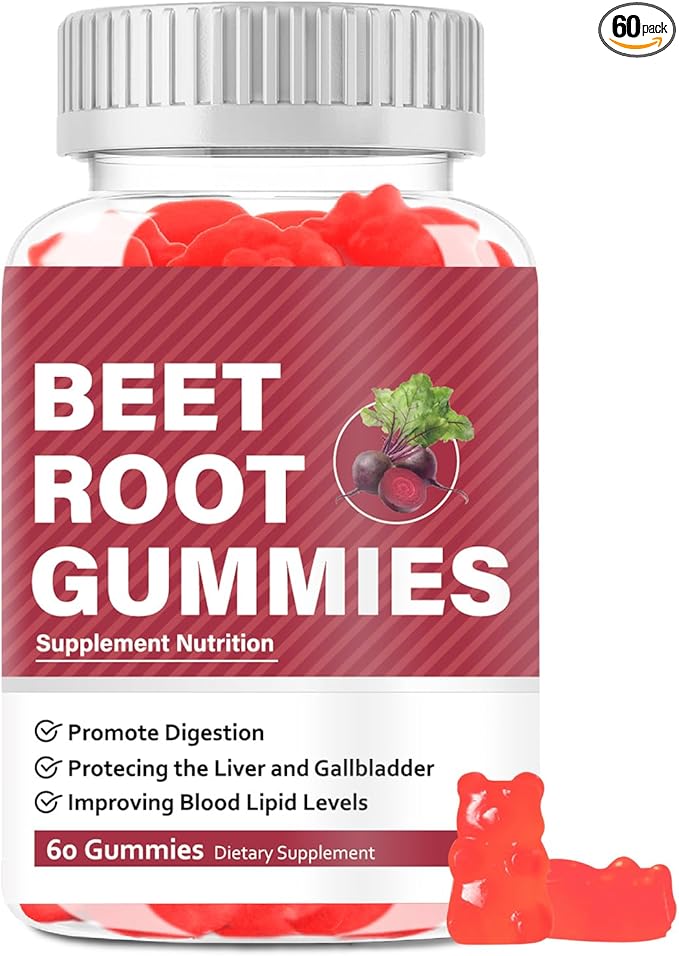 Beet Root Gummies Supplements, Beet Root Chewables, Beet Root Gummy Supplement for Adults, Energy Providing, Nutrition Supporting, Multivitamin