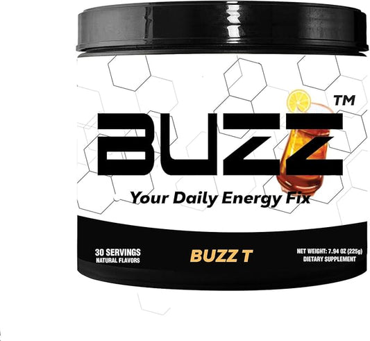 Morning Buzz Energy Drink Powder - Energy Boost Energy Drink - Sugar-Free Energy with Antioxidants - Morning Kickstart and Sports Nutrition Endurance Product - 30 Servings, Iced Tea, 8 Ounces