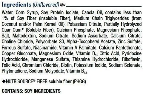 Nestle Fibersource HN Nutritionally Complete Unflavored, 8 oz - 1/Pack of 12