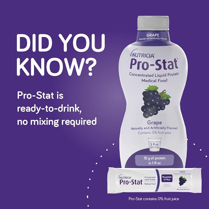 Pro-Stat Concentrated Liquid Protein Medical Food - Grape, 30 Fl Oz Bottle (Case of 6)