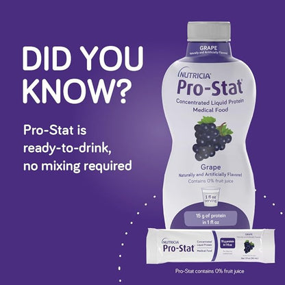 Pro-Stat Concentrated Liquid Protein Medical Food - Grape, 30 Fl Oz Bottle (Case of 6)