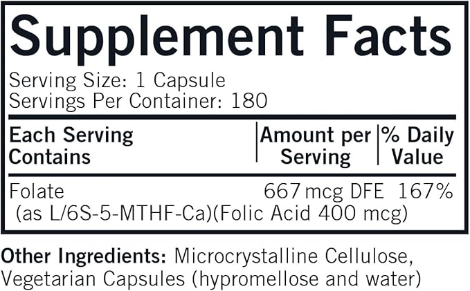 Kirkman - 5-MTHF - 5-METHYLTETRAHYDROFOLATE - Folate to Support Maintenance of Cells*