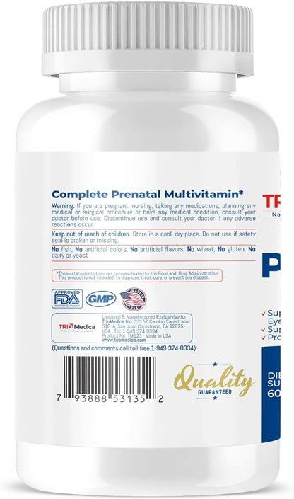PregnaFast Prenatal Multivitamin Softgels, Supports Healthy Growth, Brain Development, Iron, Folic Acid, Vitamins C, E, (30 Day Supply-60 Count)
