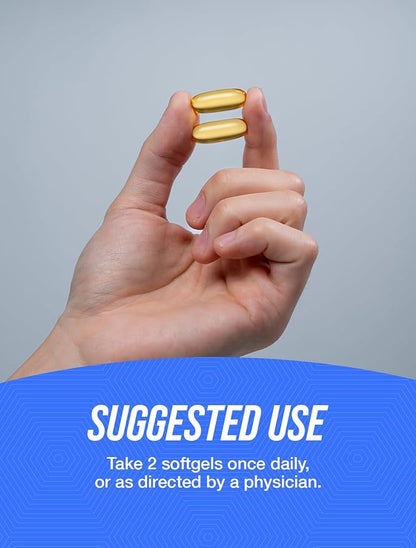 BulkSupplements.com Omega 3-6-9 Softgels - Triple Omega Supplement, with Omega 6 & 9, with Fish Oil Omega 3-2 Softgels per Serving, 120-Day Supply, 240 Softgels (Pack of 1)