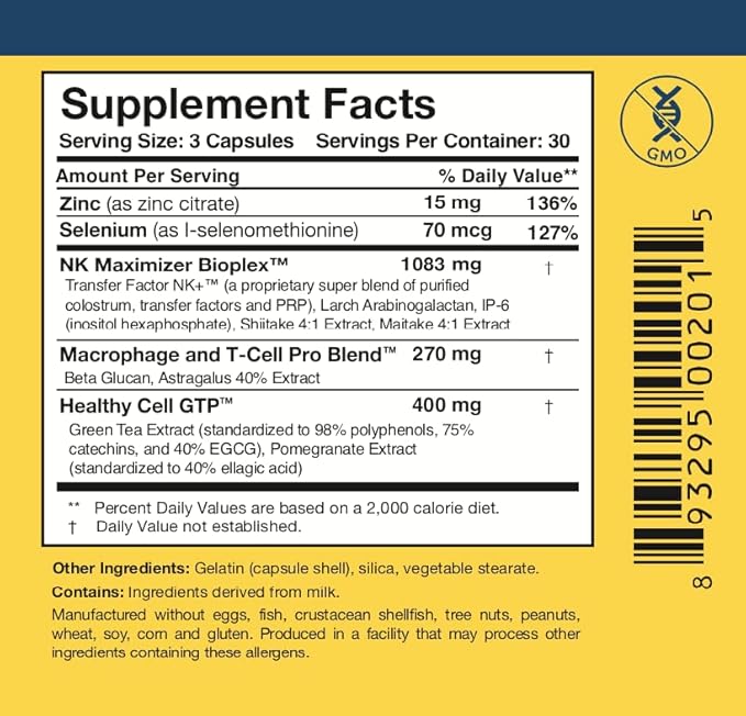 Researched Nutritionals Liposomal Glutathione Liquid + Colostrum & Mushrooms Supplement for Immune Support - Enhanced Immunity Duo - Tri-Fortify Orange + Transfer Factor Multi-Immune (2 Piece Set)