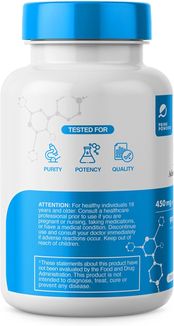 ATP Capsules - 120 Capsules - Adenosine Triphosphate Disodium - 400mg per Serving - Boost Energy Endurance Stamina