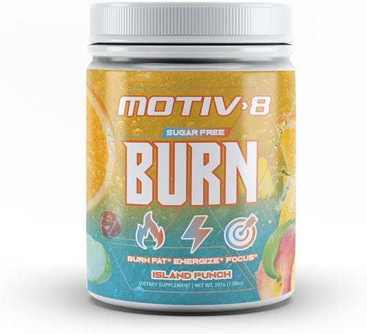 Motiv-8 Pre-Workout Performance, Sugar Free Pre-Workout, Boost Energy and Focus, Improve Workouts, Enhances Mood (30 Servings, Island Punch)