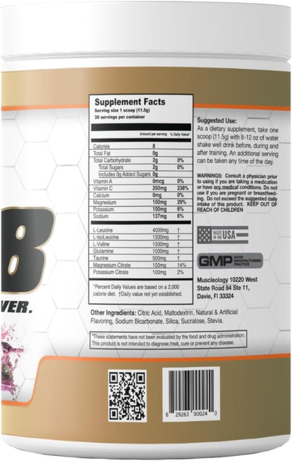 Super 8 High Performance BCAA, Electrolyte & Glutamine Blend Formula - Post-Workout Recovery and Muscle Building Supplement, 30 Serving (Maracuya)