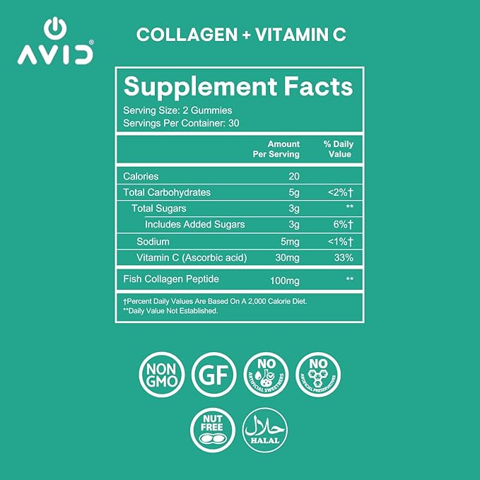 Playboy - Collagen + Vitamin C Gummies for Hair, Skin, Nails & Joint Health (60 Gummies) - Strawberry Flavored Vitamin C & Collagen Supplement for Women & Men - Non-GMO, Gluten Free, Nut Free Gummy