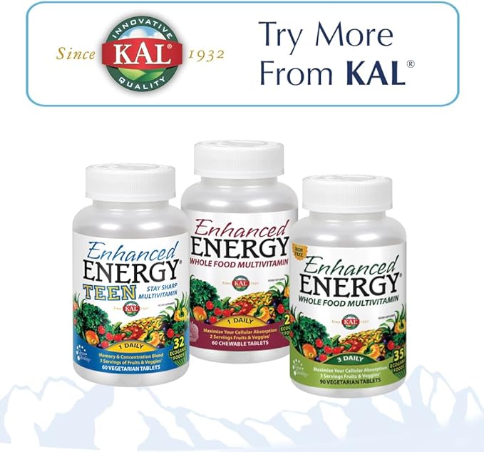 KAL Guarana 800 | Approx. 28 milligrams of Naturally Occurring Caffeine | Healthy Energy and Focus Support | 120 Tablets