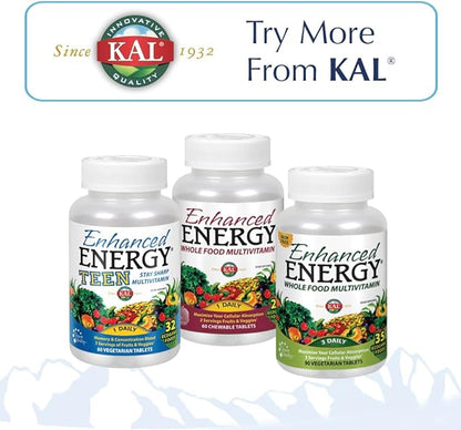 KAL Guarana 800 | Approx. 28 milligrams of Naturally Occurring Caffeine | Healthy Energy and Focus Support | 120 Tablets