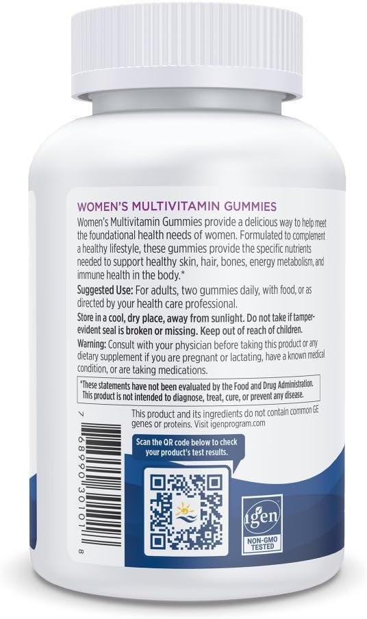 Nordic Naturals Women's Multivitamin Gummies, Mixed Berry - 60 Gummies - Support for Healthy Skin, Hair, Bones, Energy & Immunity - Non-GMO, Vegetarian - 30 Servings