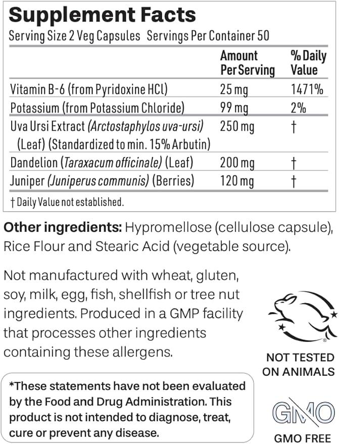 NeuEve Urine Control with Natural Drain Daily Supplement | Helps Reduce Urine Retention, Supporting a Healthy Urinary Tract