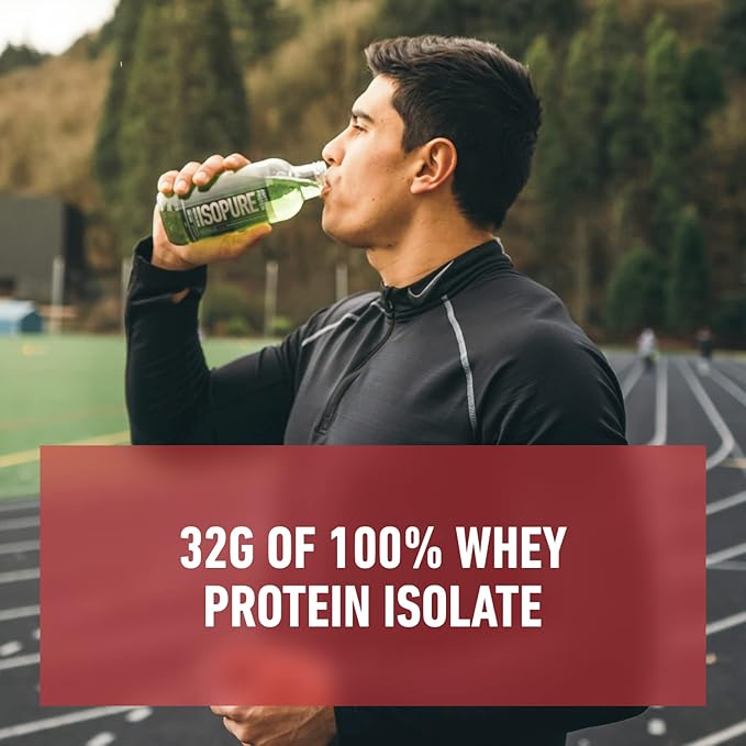 Isopure Zero Carb 32g Protein Ready-to-Drink, Whey Protein Isolate, Alpine Punch, 16 Fl Oz (12 Bottles)