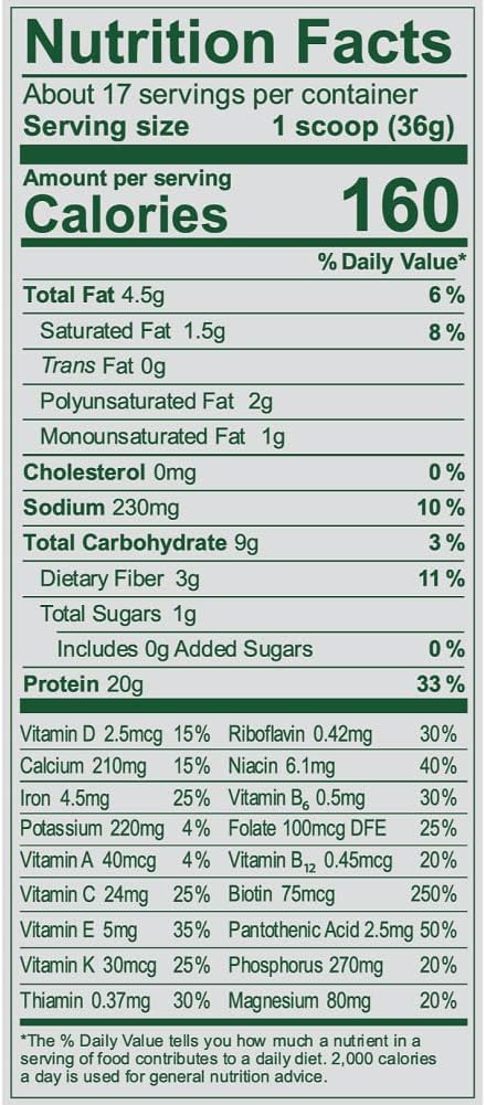 Vega Essentials Plant Based Protein Powder, Chocolate - Vegan, Superfood, Vitamins, Antioxidants, Keto, Low Carb, Dairy Free, Gluten Free, Pea Protein for Women & Men, 1.4 lbs (Packaging May Vary)