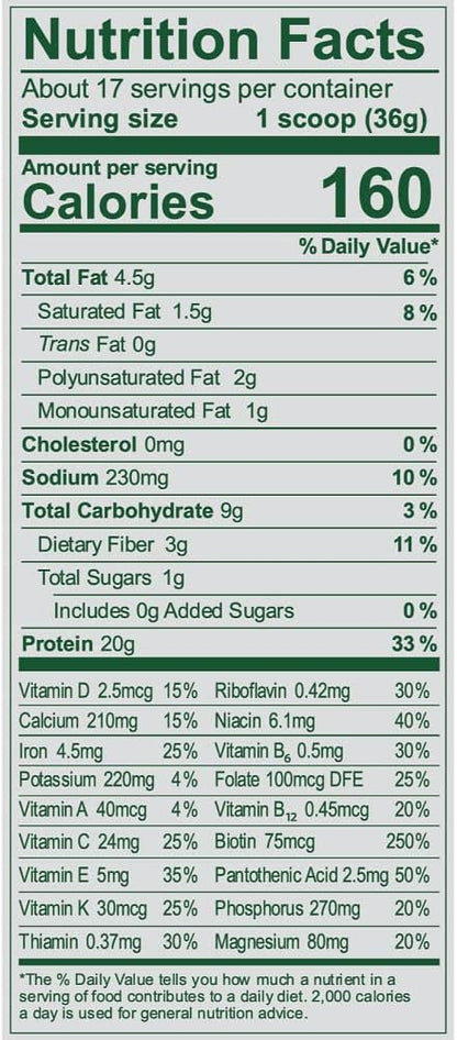 Vega Essentials Plant Based Protein Powder, Chocolate - Vegan, Superfood, Vitamins, Antioxidants, Keto, Low Carb, Dairy Free, Gluten Free, Pea Protein for Women & Men, 1.4 lbs (Packaging May Vary)