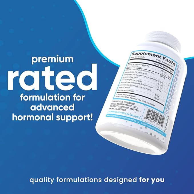 NuEthix Formulations Estro-Cort Anti-Estrogen Nutritional Support Dietary Supplement, 120 Capsules