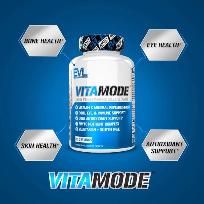 EVL Advanced Daily Multivitamin for Men - Men's Multivitamin with Essential Minerals Phytonutrient Complex and VitaMode Active Mens Vitamins for Energy with Lycopene for Muscle Bone and Immune Support