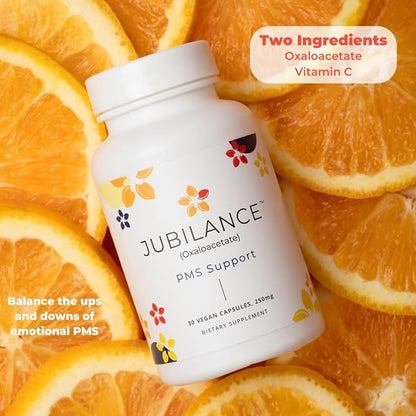 Jubilance PMS Support - Oxaloacetate PMS Relief Vitamin for Women (New Look, Same Clinically Proven Formula)