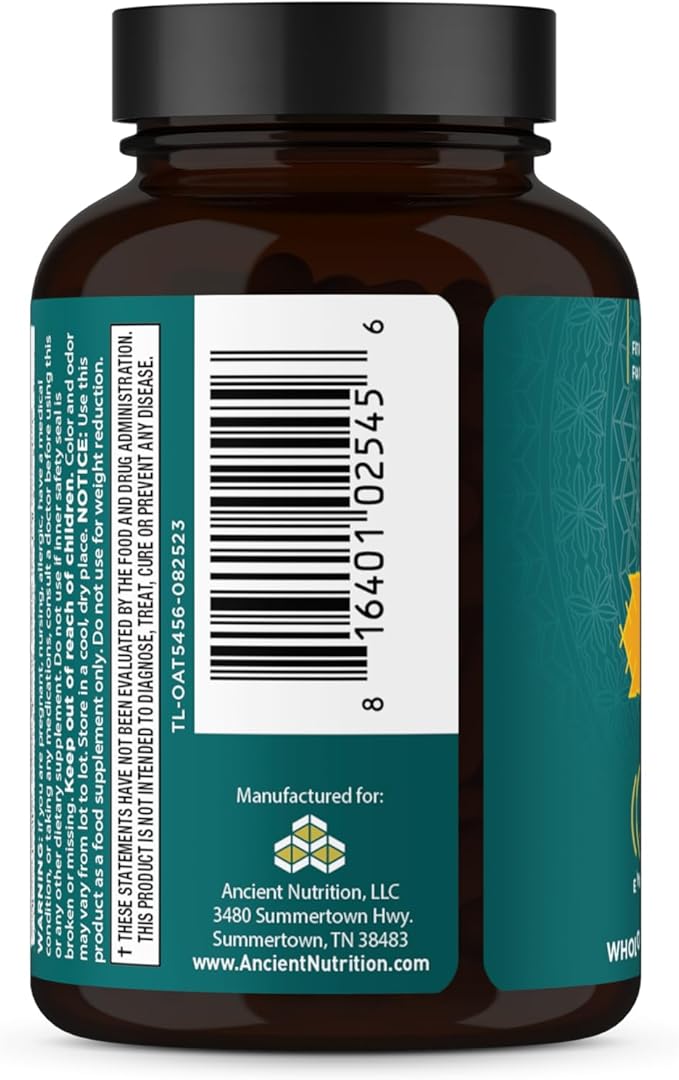 Ashwagandha Tablets by Ancient Nutrition, Stress Relief, Supports Energy, Mental Clarity and Concentration, Reduces Fatigue and Anxiousness, Paleo and Keto Friendly, 30 Capsules