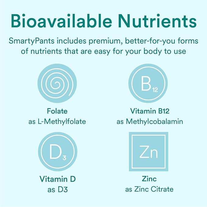 SmartyPants Organic Prenatal Vitamins for Women, Multivitamin Gummies: Biotin, Methylfolate, Omega 3 (ALA), Vitamin D3, C, Vitamin B12, B6, Vitamin A, K2 & Zinc, Vegetarian, 180 Count (45 Day Supply)