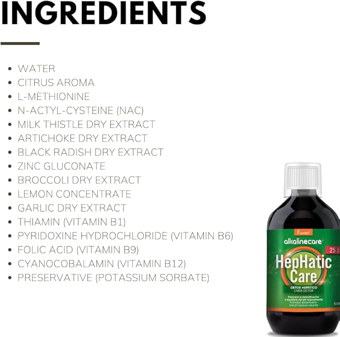 Hephatic Care 500ml - Alkalizing Liver Detox Supplement