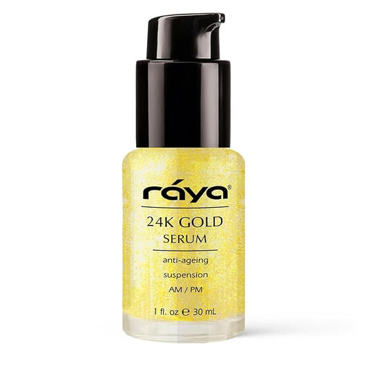 RAYA 24K Gold Anti-Aging Suspension (510) | Anti-Aging Facial Treatment Serum for All Skin Types | Made with Pure 24 Karat Gold | Softens and Helps Reduce Fine Lines and Wrinkles