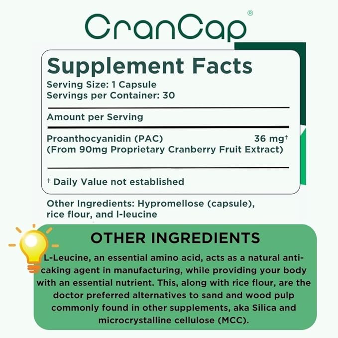 Cranberry Pills - Urinary Tract Health Cranberry Supplement - 36mg of Potent PACs - Non GMO, Vegan, Gluten Free - by Heale - 180 Capsules