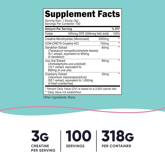 Nutricost Creatine Monohydrate Powder for Women, Micronized, Unflavored, 100 Servings - Vegetarian, Non-GMO, Gluten Free