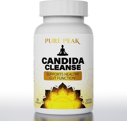 Candida Cleanse with Natural Herbs and Probiotics, Oregano Leaf, Wormwood, Black Walnut, Caprylic Acid