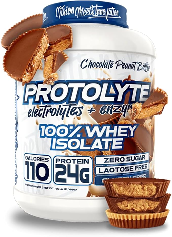 VMI Sports ProtoLyte Whey Isolate Protein Powder, Chocolate Peanut Butter, 4.6 lbs