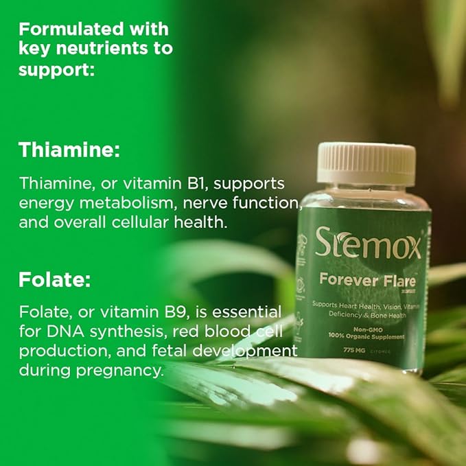 Forever Flare 775MG | Vitamin C | Multivitamins For Men | Ascorbic Acid | Multivitamin Women | 60 Capsules | Non-GMO | 100% Organic | Vitamina C | Womens Vitamins | Organic Vitamin C Supplement