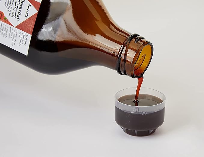 Floradix Floravital Liquid Iron & Vitamins Formula - Liquid Iron Supplement with B Complex Vitamins, Vitamin C & Herbs for Energy Support - Vegan, Gluten-Free, Yeast- Free, Non-GMO - 23 fl oz