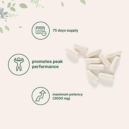 Micro Ingredients D Aspartic Acid Pills, DAA Supplement, 3000mg Per Serving, 300 Capsules, Premium D Aspartic Acid, Non-GMO