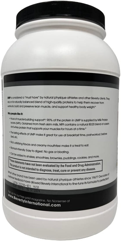 Beverly International UMP Protein Powder, Cookies & Cream. Unique Whey-Casein Ratio Builds Lean Muscle. Easy to Digest. No Bloat. (32.8 oz) 2lb .8 oz