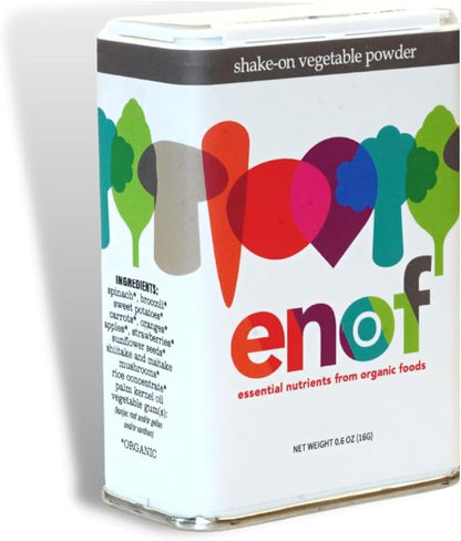 ENOF Organic Fruit & Vegetable Powder Supplement Kids & Adults, 10 Clean Ingredients, Strawberry, Spinach & More, Gluten-Free Non-GMO, 1 Mo. Supply