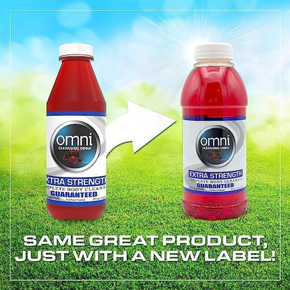Wellgenix Omni Detox Cleanse Drink - 16 oz Fruit Punch Flavor - Quick Flush Body Detoxifier, Herbal Cleanse System Flush, Body Cleanser for Detox and Cleanse Your System